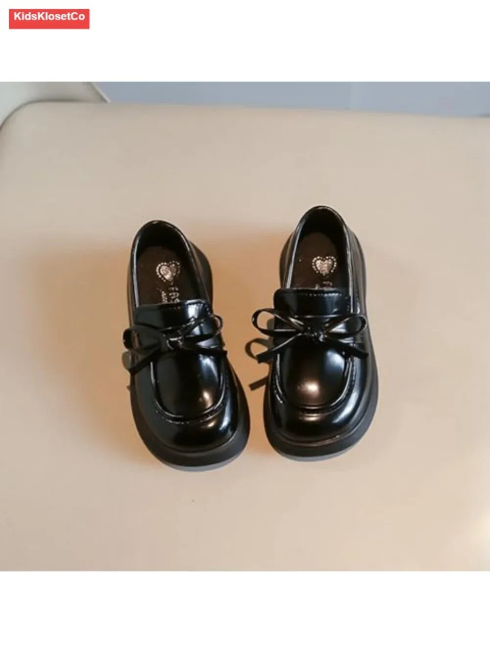 Girls Mary Jane Flats Hook Loop PU Leather School Party Shoes